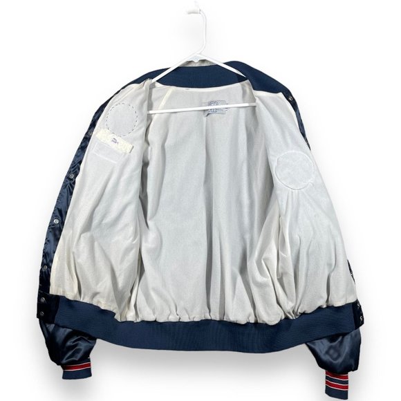 Vintage American Legion Jacket Mens Size Xl Navy Blue Satin Post 264 Color Guard - Picture 6 of 12